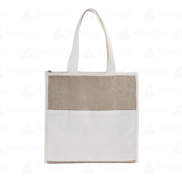 Bolsa Térmica Personalizada em Algodão e Juta Sintética